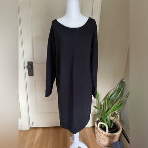 Daily Ritual Cozy Cotton-Modal Blend Sweatshirt Dress